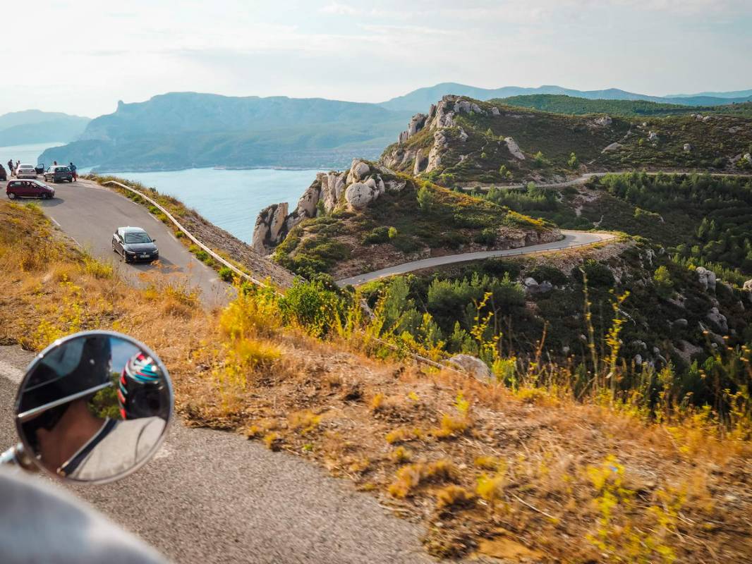 Going on a road trip to a scenic cliffside spot